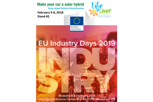 EU Industry Days: LIFE-SAVE selected for the third edition of the event